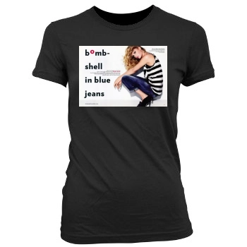 Taylor Swift Women's Junior Cut Crewneck T-Shirt