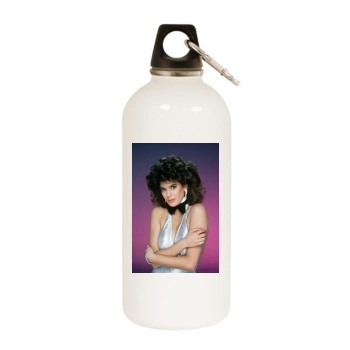 Teri Hatcher White Water Bottle With Carabiner