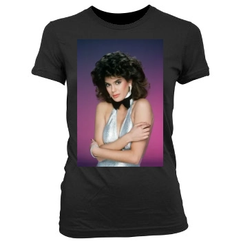 Teri Hatcher Women's Junior Cut Crewneck T-Shirt