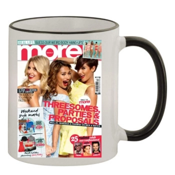 The Saturdays 11oz Colored Rim & Handle Mug