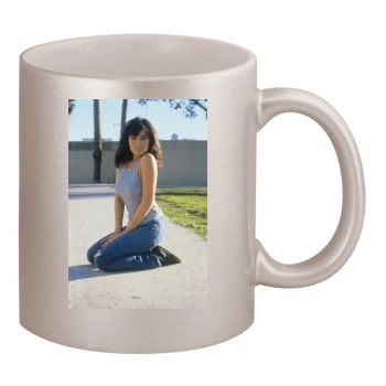 Tia Carrere 11oz Metallic Silver Mug