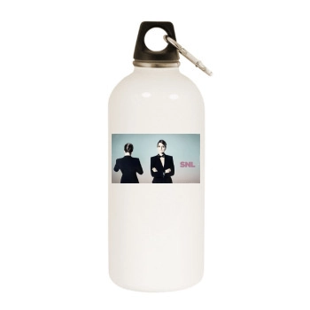 Tina Fey White Water Bottle With Carabiner