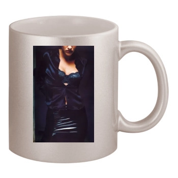 Tricia Helfer 11oz Metallic Silver Mug