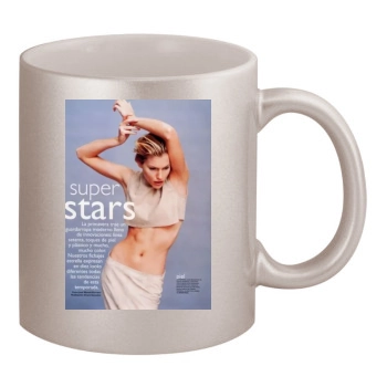 Tricia Helfer 11oz Metallic Silver Mug