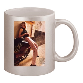 Tricia Helfer 11oz Metallic Silver Mug