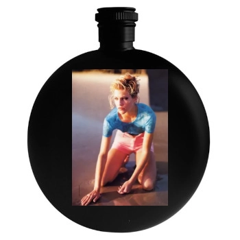 Tricia Helfer Round Flask