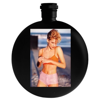 Tricia Helfer Round Flask