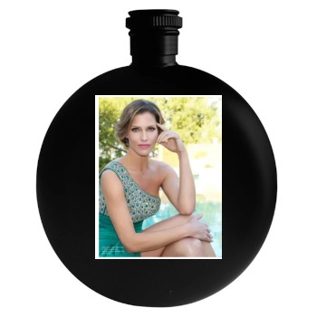 Tricia Helfer Round Flask