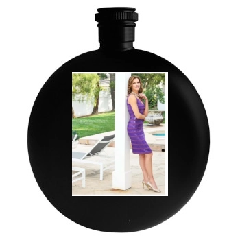 Tricia Helfer Round Flask