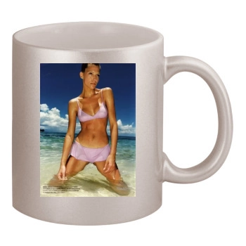 Tricia Helfer 11oz Metallic Silver Mug