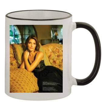 Tricia Helfer 11oz Colored Rim & Handle Mug