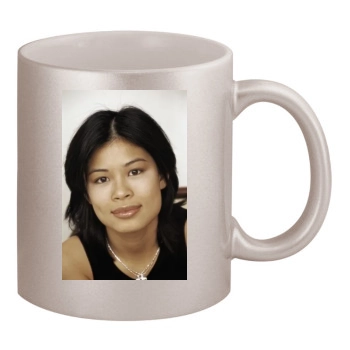 Vanessa Mae 11oz Metallic Silver Mug