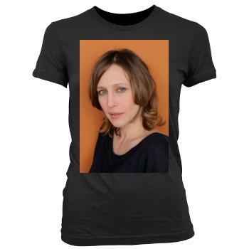 Vera Farmiga Women's Junior Cut Crewneck T-Shirt