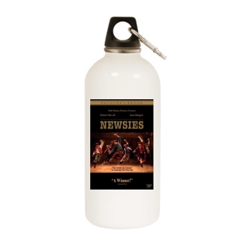 Newsies (1992) White Water Bottle With Carabiner