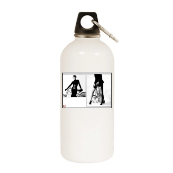 Victoria Beckham White Water Bottle With Carabiner