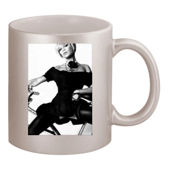 Victoria Beckham 11oz Metallic Silver Mug