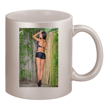 Zaira Nara 11oz Metallic Silver Mug