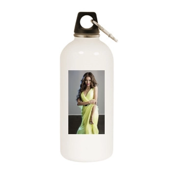 Zendaya Coleman White Water Bottle With Carabiner