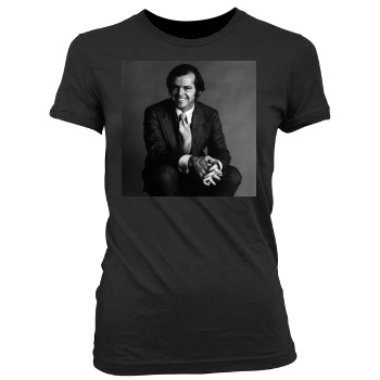 Jack Nicholson Women's Junior Cut Crewneck T-Shirt