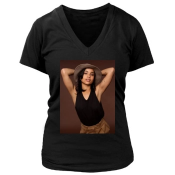 Zoe Kravitz Women's Deep V-Neck TShirt