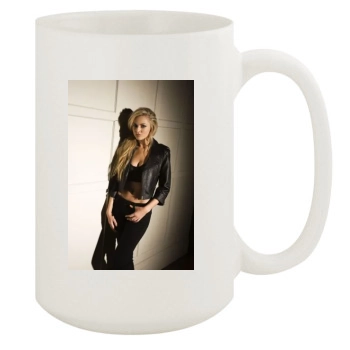 Zoe Salmon 15oz White Mug