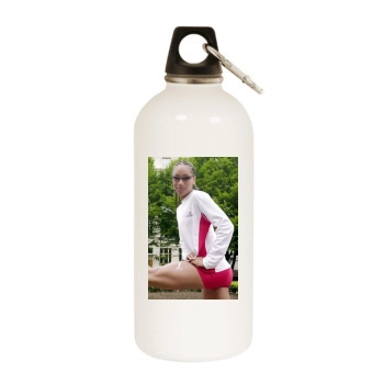 Jade Johnson White Water Bottle With Carabiner