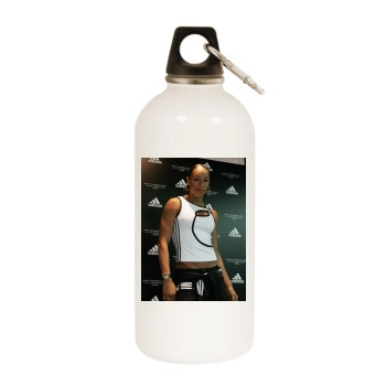 Jade Johnson White Water Bottle With Carabiner