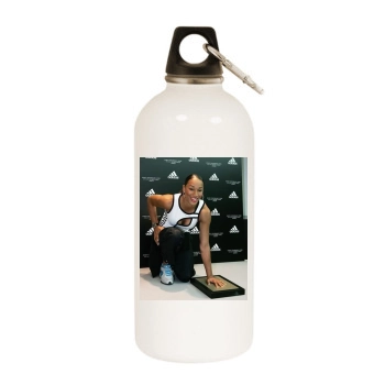 Jade Johnson White Water Bottle With Carabiner