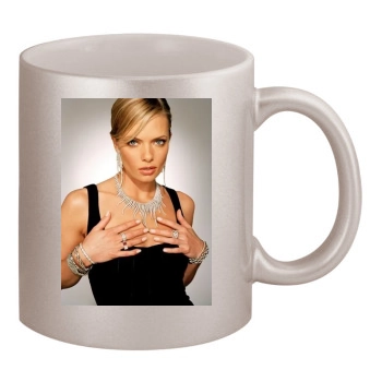 Jaime Pressly 11oz Metallic Silver Mug