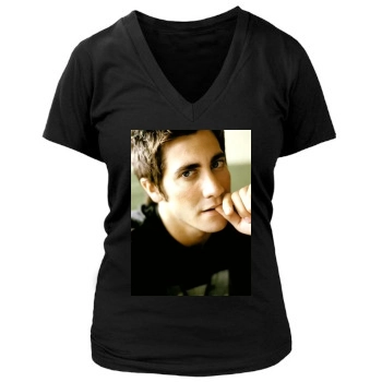 Jake Gyllenhaal Women's Deep V-Neck TShirt