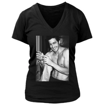 Jake Gyllenhaal Women's Deep V-Neck TShirt