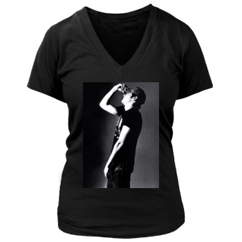 Jake Gyllenhaal Women's Deep V-Neck TShirt