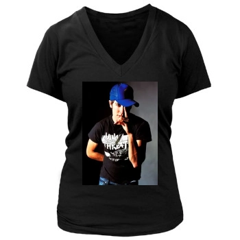 Jake Gyllenhaal Women's Deep V-Neck TShirt