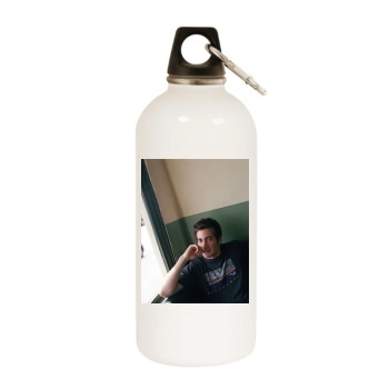 Jake Gyllenhaal White Water Bottle With Carabiner