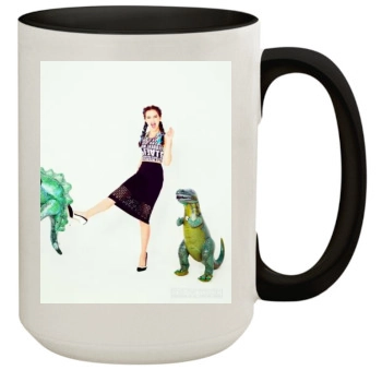 Zoey Deutch 15oz Colored Inner & Handle Mug