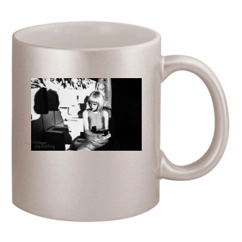 Zoey Deutch 11oz Metallic Silver Mug