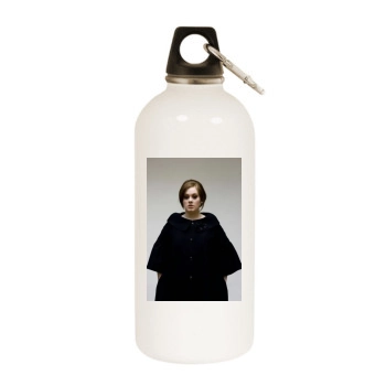 Adele White Water Bottle With Carabiner