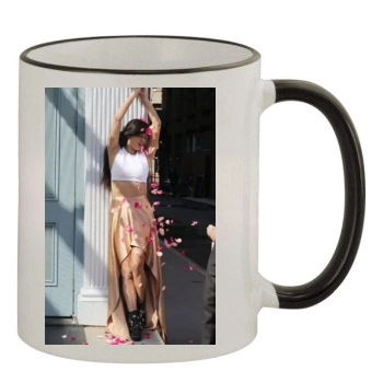 Adriana Lima 11oz Colored Rim & Handle Mug