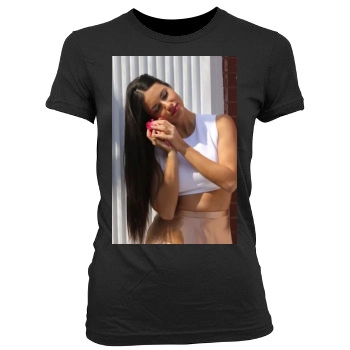 Adriana Lima Women's Junior Cut Crewneck T-Shirt