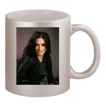 Adriana Lima 11oz Metallic Silver Mug