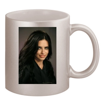 Adriana Lima 11oz Metallic Silver Mug