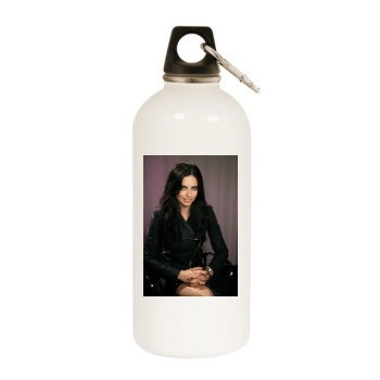 Adriana Lima White Water Bottle With Carabiner