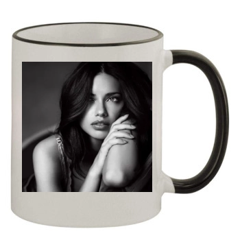 Adriana Lima 11oz Colored Rim & Handle Mug