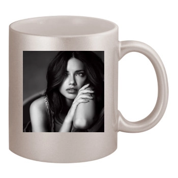 Adriana Lima 11oz Metallic Silver Mug