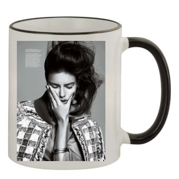 Adriana Lima 11oz Colored Rim & Handle Mug