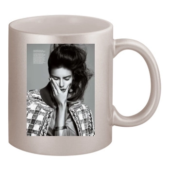 Adriana Lima 11oz Metallic Silver Mug