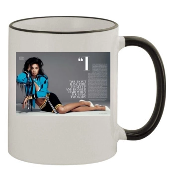 Adriana Lima 11oz Colored Rim & Handle Mug