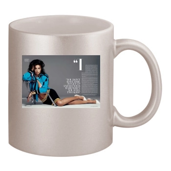 Adriana Lima 11oz Metallic Silver Mug