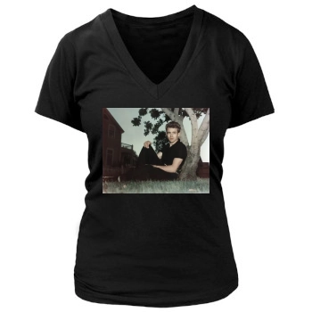 James Dean Women's Deep V-Neck TShirt