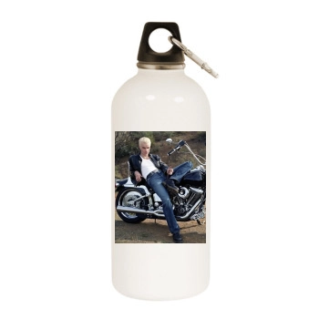 James Marsters White Water Bottle With Carabiner